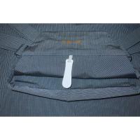 拾袴10661 シルク化繊西陣織 仕舞袴 紐下82К青灰銀ネズの絽の織 中古美品 能楽仕舞用