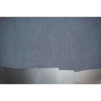 拾袴10661 シルク化繊西陣織 仕舞袴 紐下82К青灰銀ネズの絽の織 中古美品 能楽仕舞用