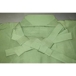 拾袴11036 本絹西陣織馬乗仕舞袴 紐下87К若緑色の無地 中古美品 能楽仕舞用