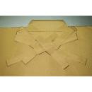 拾袴11173 本絹西陣平織 馬乗・仕舞袴 紐下85К苅安・沈金色にスジ縞 新品同様 能楽仕舞用