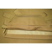 拾袴11173 本絹西陣平織 馬乗・仕舞袴 紐下85К苅安・沈金色にスジ縞 新品同様 能楽仕舞用