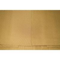 拾袴11173 本絹西陣平織 馬乗・仕舞袴 紐下85К苅安・沈金色にスジ縞 新品同様 能楽仕舞用