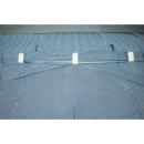 拾袴11176 本絹西陣平織 馬乗・仕舞袴 紐下85К青灰銀ネズにスジ縞 新品 能楽仕舞用