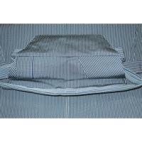 拾袴11176 本絹西陣平織 馬乗・仕舞袴 紐下85К青灰銀ネズにスジ縞 新品 能楽仕舞用