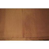 拾袴11177 本絹西陣平織 馬乗・仕舞袴 紐下85К紅殻・赤茶色にスジ縞 新品同様 能楽仕舞用