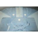 拾裃11179 本絹西陣平織 裃の上下組 肩衣と馬乗・仕舞袴 紐下85К幸い菱 笹りんどう ※考慮品