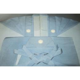 拾裃11179 本絹西陣平織 裃の上下組 肩衣と馬乗・仕舞袴 紐下85К幸い菱 笹りんどう ※考慮品