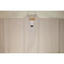 拾11118RM シルク化繊丹後縮緬お召調 男着物袷 裄72丈148Кアイボリーベージュ・象牙色無地