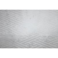 拾11247 シルク化繊 男着物袷 裄75丈150 К 綸子白地・沙綾形文様 新品