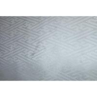 拾11244 シルク化繊 男羽織 裄70丈91 К 綸子白地・沙綾形文様 新品