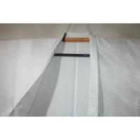 拾11244 シルク化繊 男羽織 裄70丈91 К 綸子白地・沙綾形文様 新品