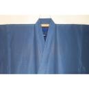 拾11140RM シルク化繊丹後縮緬お召調 男着物袷 裄73丈148К青灰色無地感 新品 茶人好み